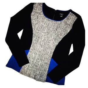 Long-sleeve Color Block Shirt